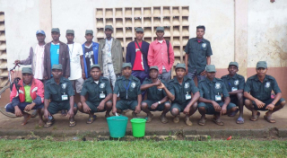 Forest rangers with few members of the association of local communities in Ankarabolava Agnakatrika Protected Areas